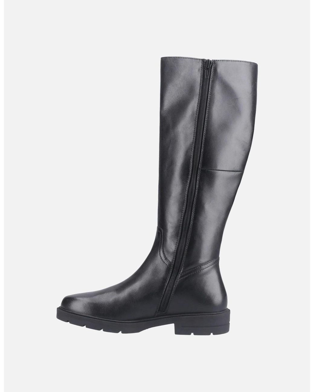 Hush Puppies Black Tallulah Leather Boots
