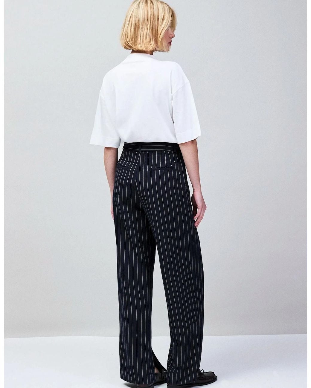 Ro&zo Blue Pinstripe Tailored Trousers