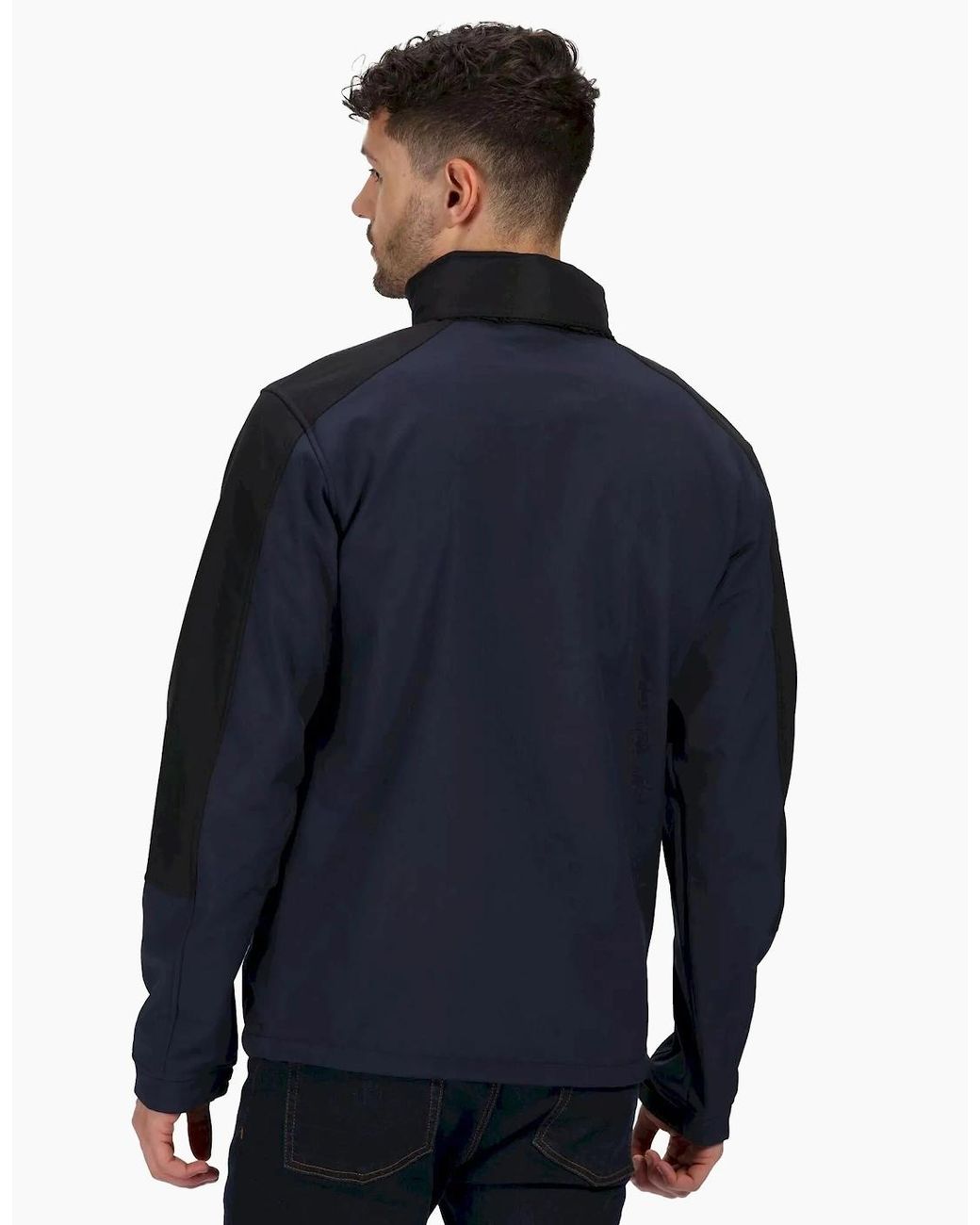 Regatta Blue Hydroforce 3-Layer Membrane Waterproof Breathable Softshell Jackets for men