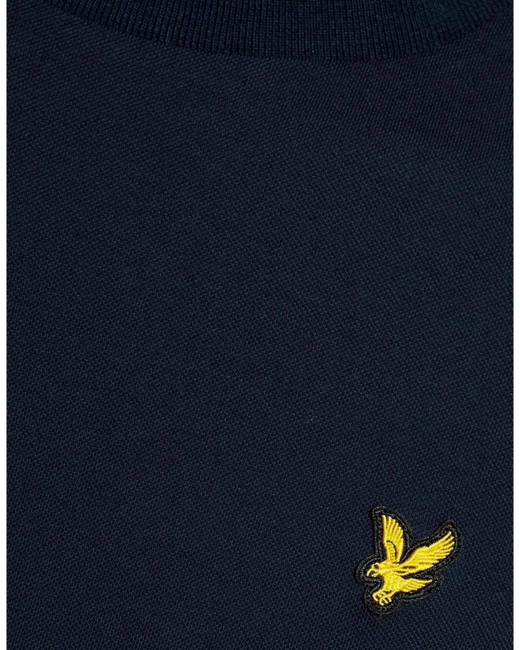 Lyle & Scott Blue Lyle & Scott Fine Tipped T-Shirt Dark for men