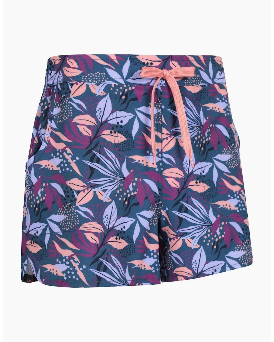 Mountain Warehouse Blue Ladies Stretch Patterned Boardshorts