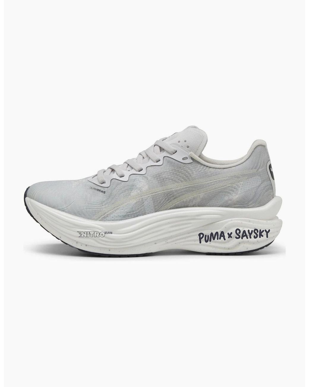 PUMA Gray Deviate Nitro Elite 3 Saysky Wns Road Running Shoes