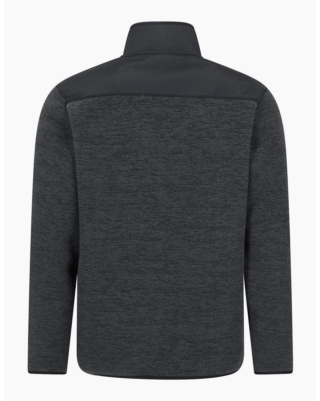 Mountain Warehouse Gray Hayfield Faux Fur Lined Full Zip Fleece Top for men