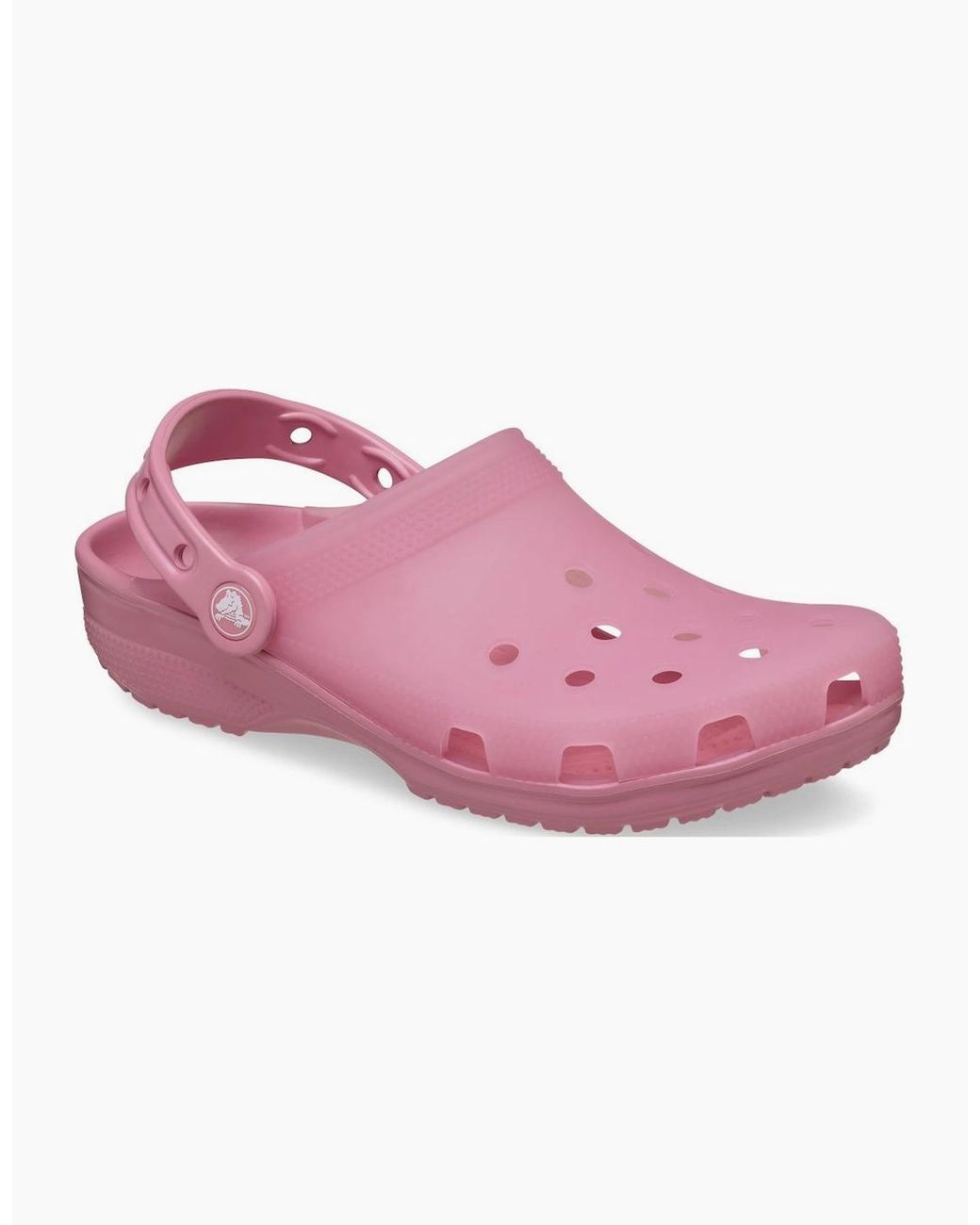 CROCSTM Pink Classic Frosted Thermoplastic Rosette Clogs