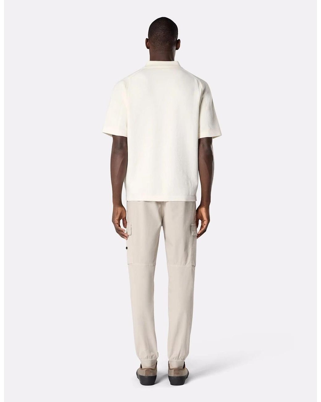 Stone Island Natural S00B5 Knitted Polo for men