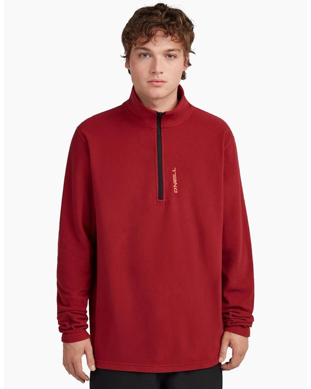 O'neill Sportswear Red Fwc'Cruz Jack's Polartec Half Zip Fleece for men