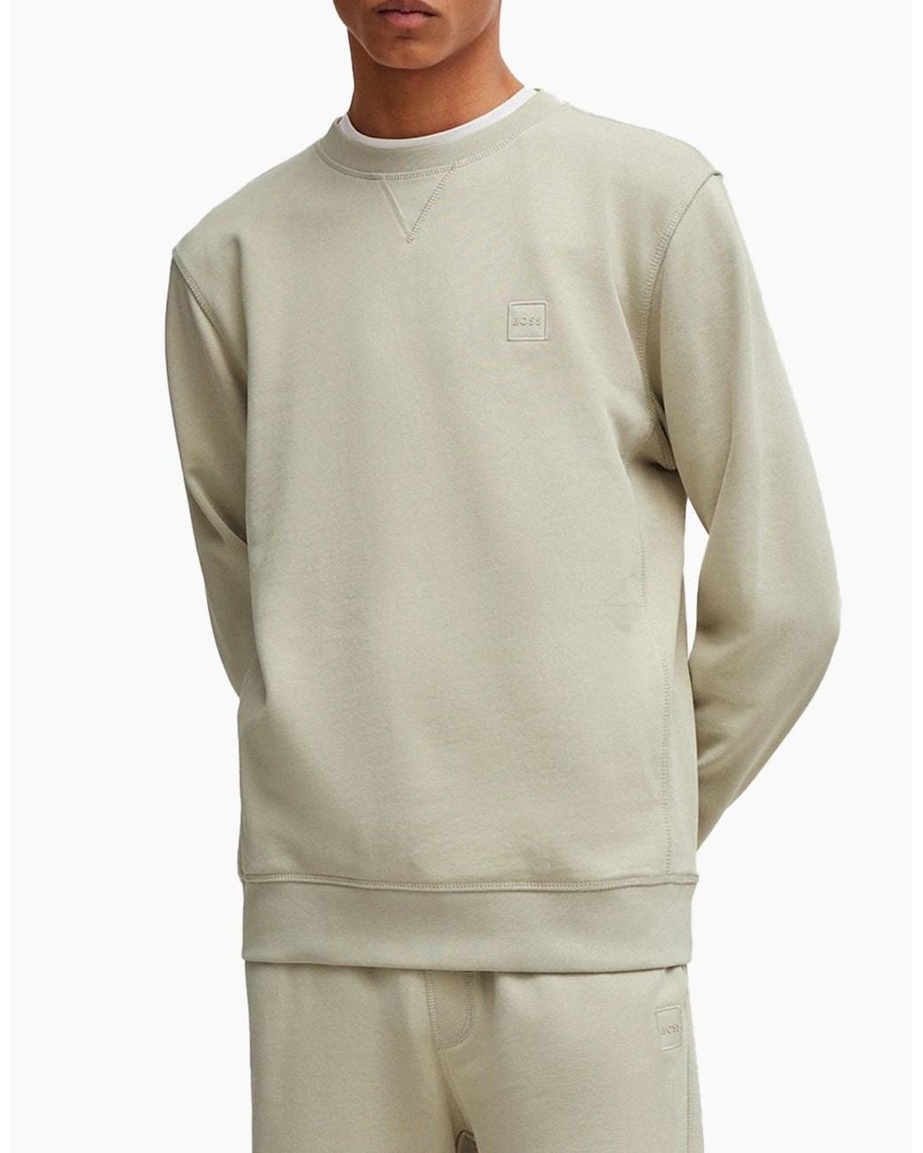 Boss White Boss New Westart Crew Sweat