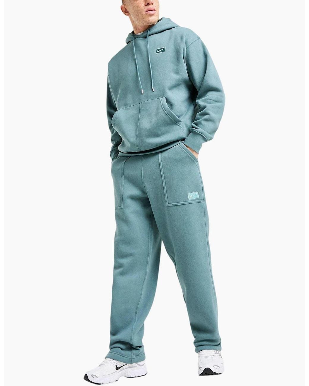 Nike Blue Street Tracksuit Fleece Overhead Hoodie Jogger Sportswear for men