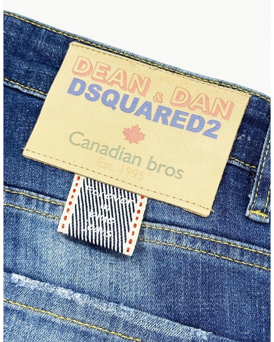 DSquared² Blue Stitching Detail Cool Guy Jeans for men