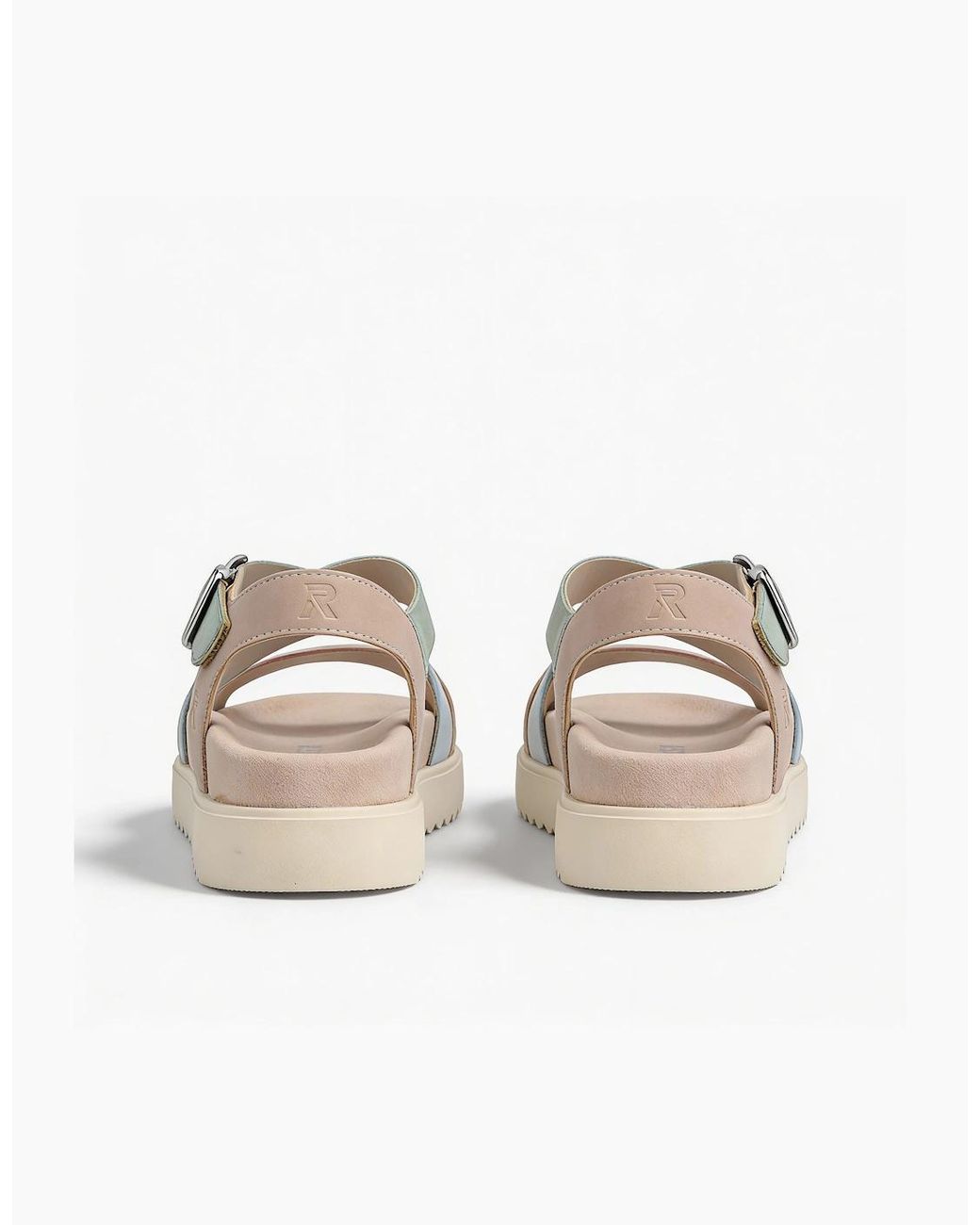 Rieker Pink V5663 Ankle Strap Sandals Multi
