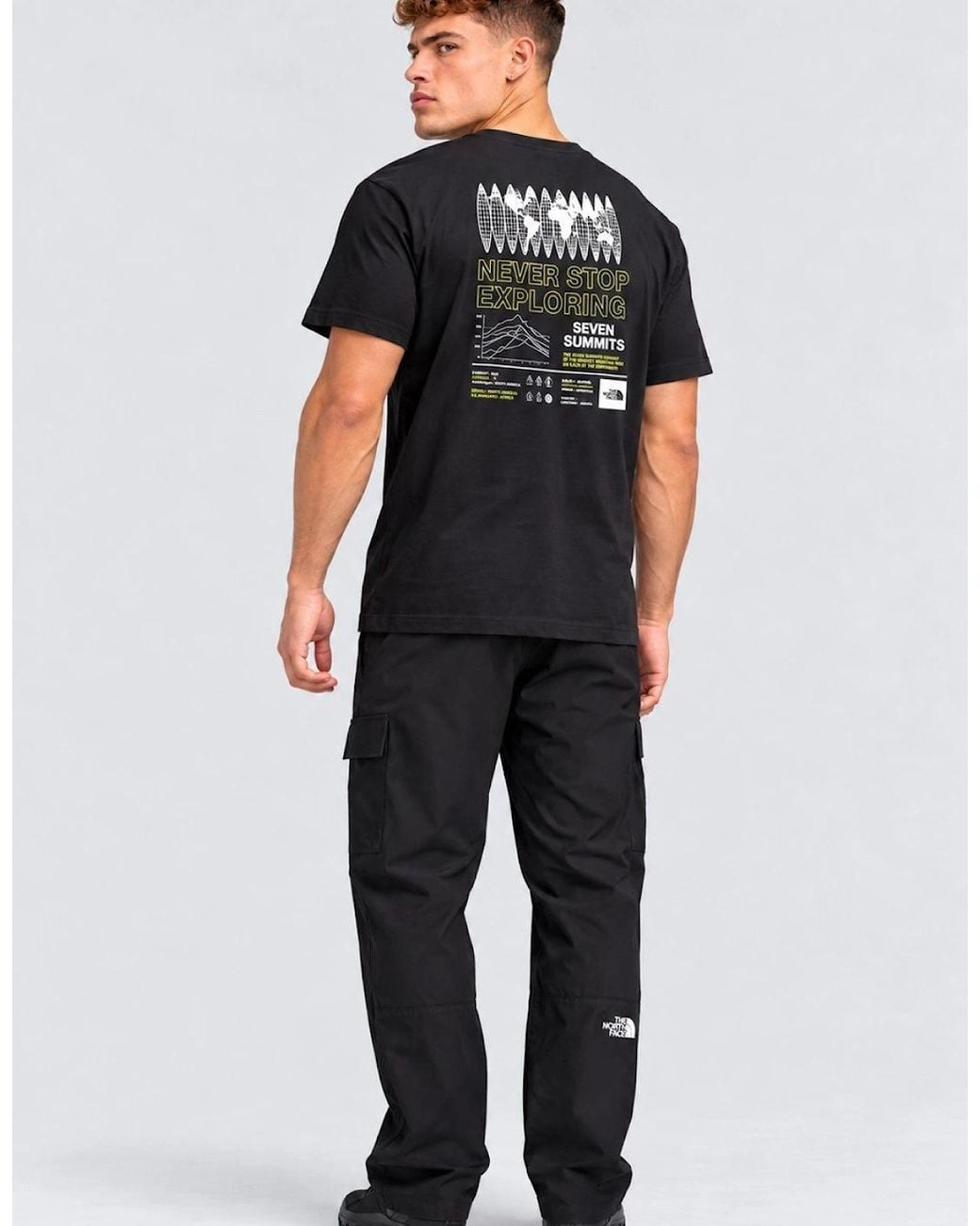 The North Face Black M Multi Location Globe T Shirt for men