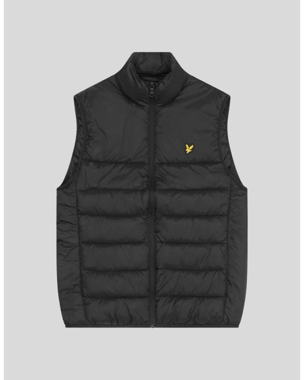 Lyle & Scott Black Wadded Gilet for men