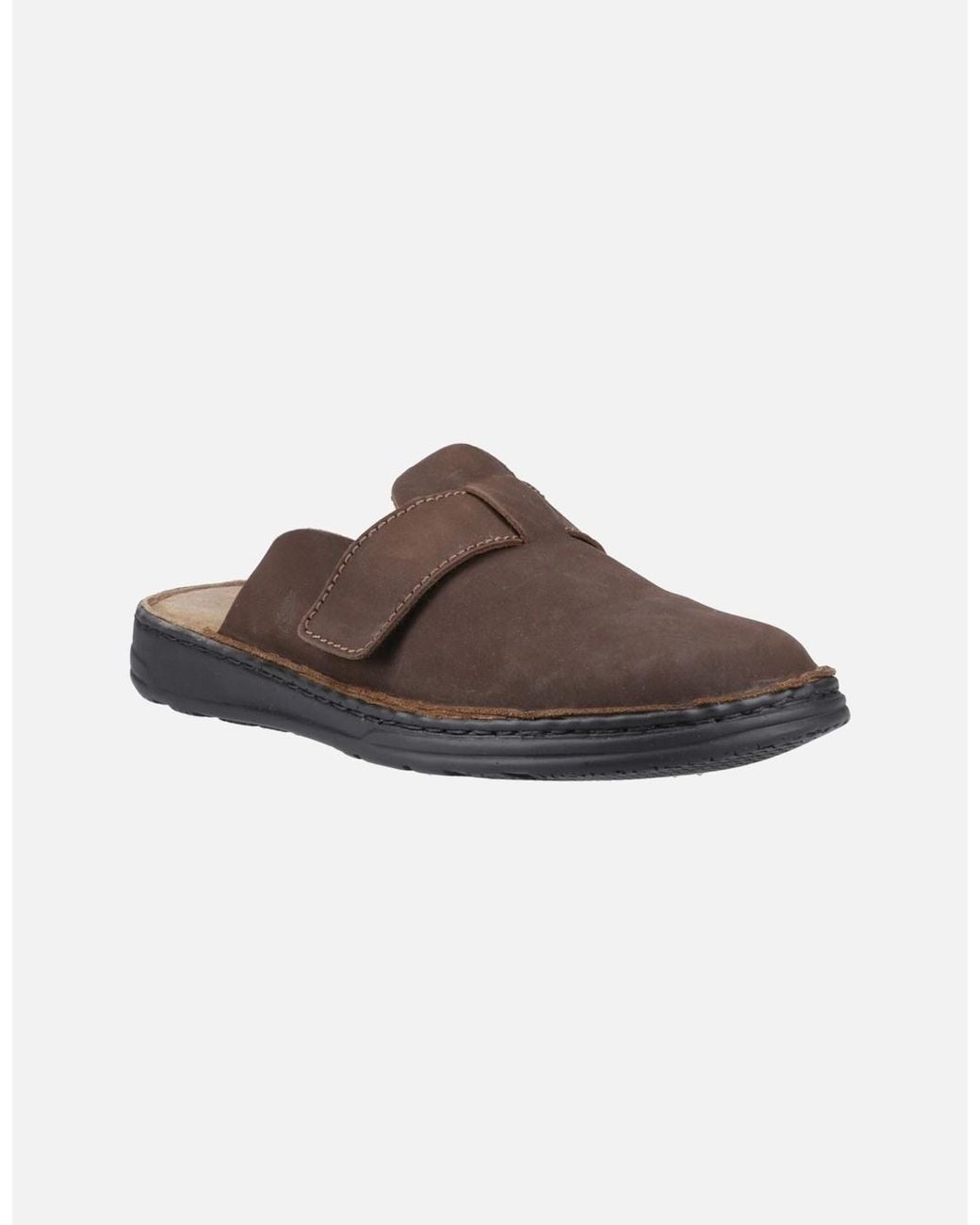 Hush Puppies Brown Edward Leather Mules for men