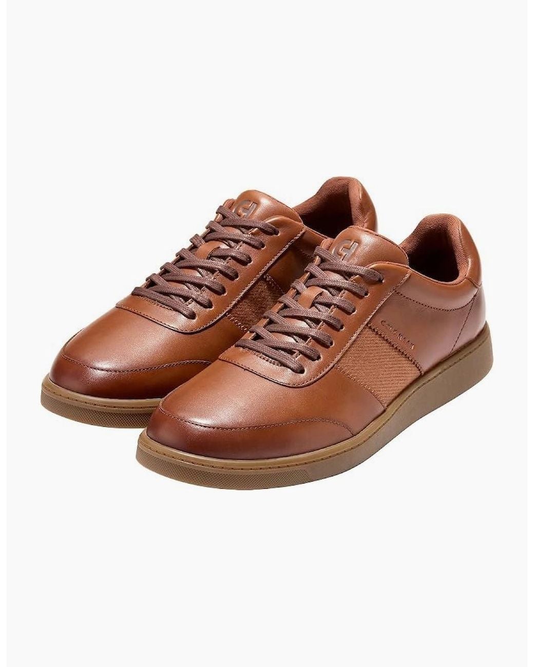 Cole Haan Brown Grand Crosscourt Gates Leather Tan Trainers for men