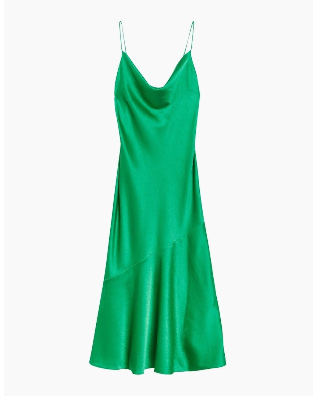 Ted Baker Green Tunca Satin Cowl Neck Evening Midi Dress