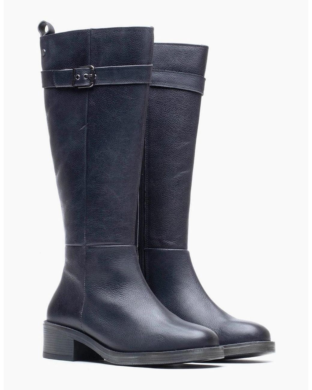 Hush Puppies Blue Anita Long Boot Tall Boots