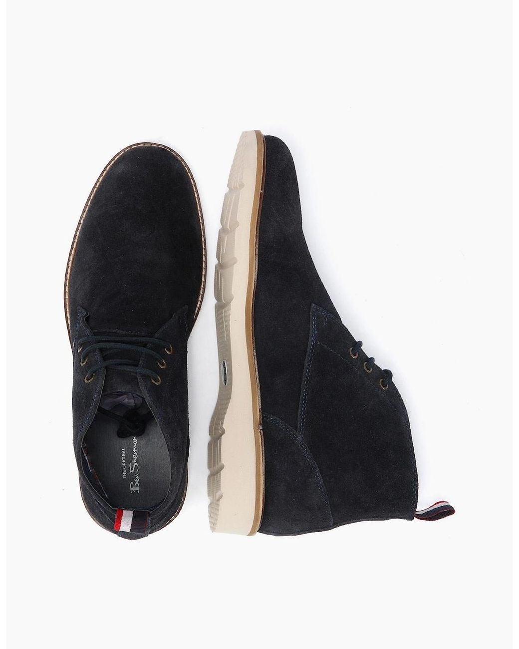 Ben Sherman Blue Hampton Suede Boots for men