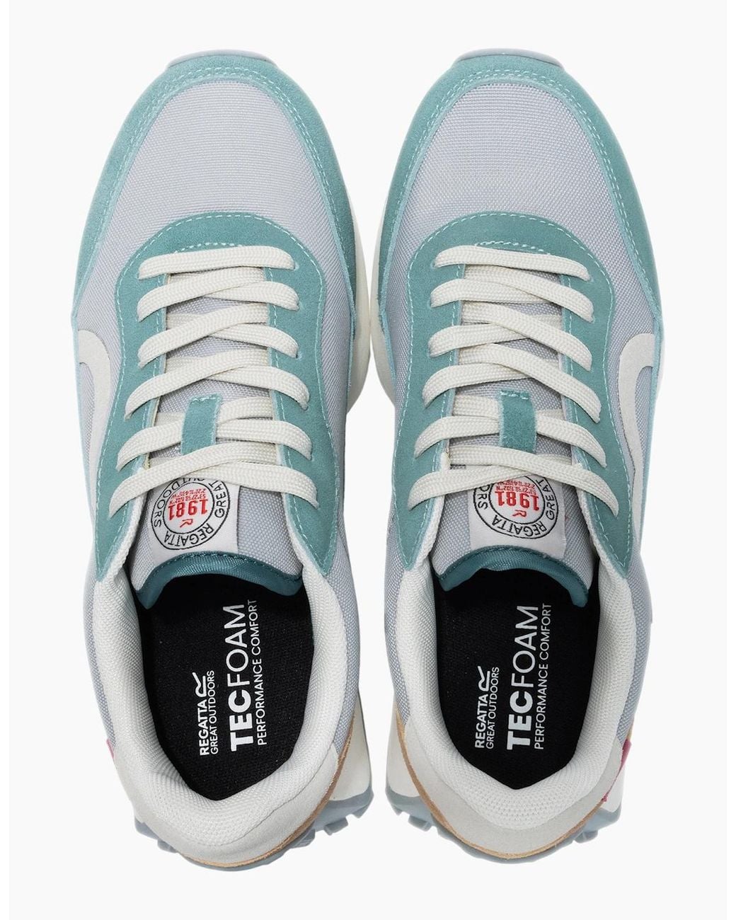 Regatta Blue Ladies Marine Heritage Ii Suede Trainers