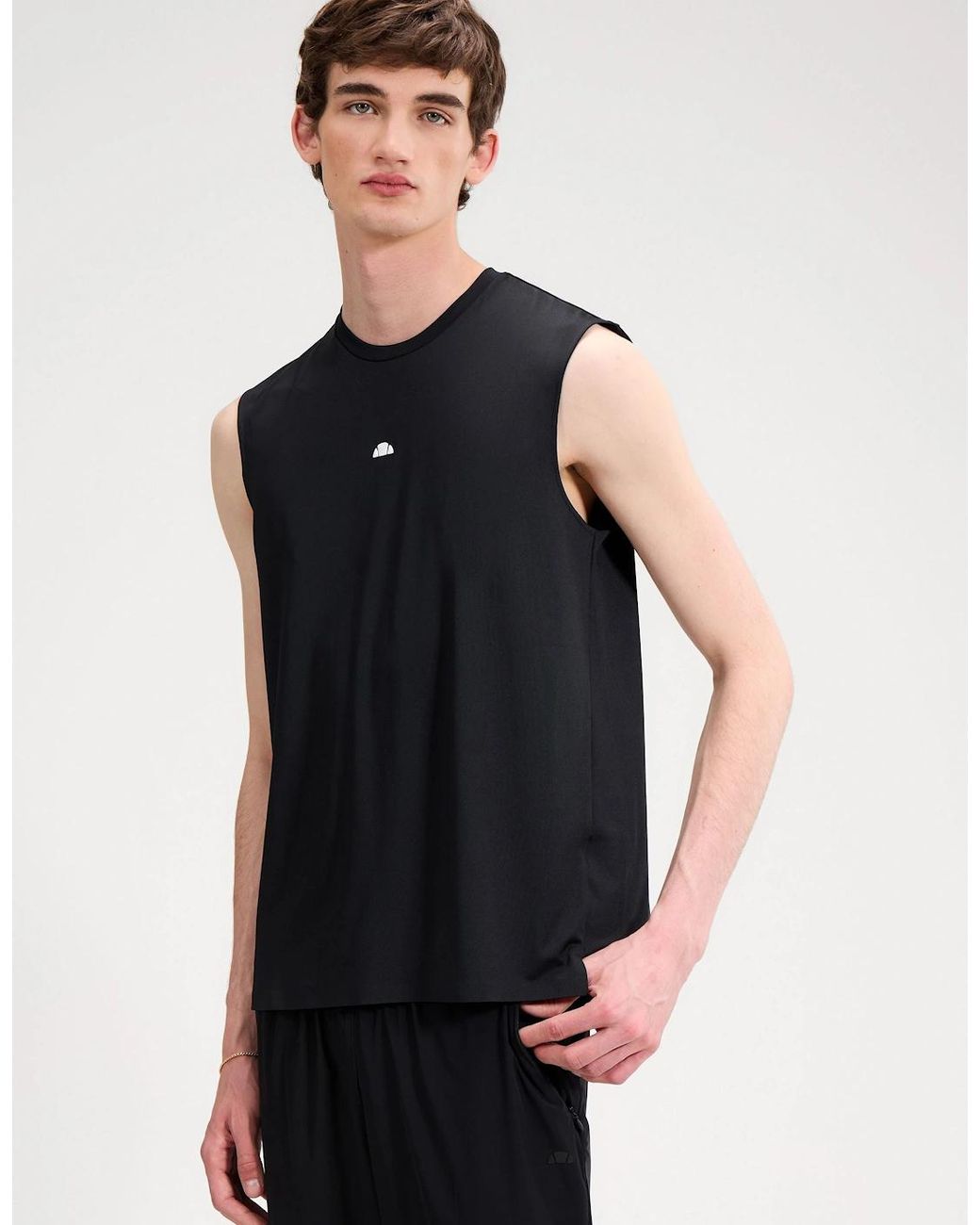 Ellesse Black Olios Vest for men
