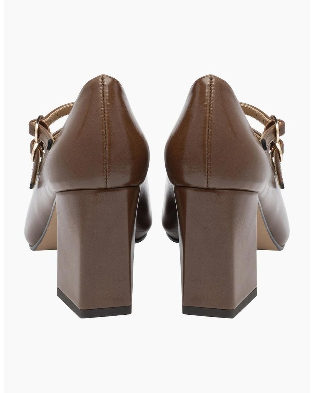 Lotus Brown Aoife Mary Jane Court Shoes