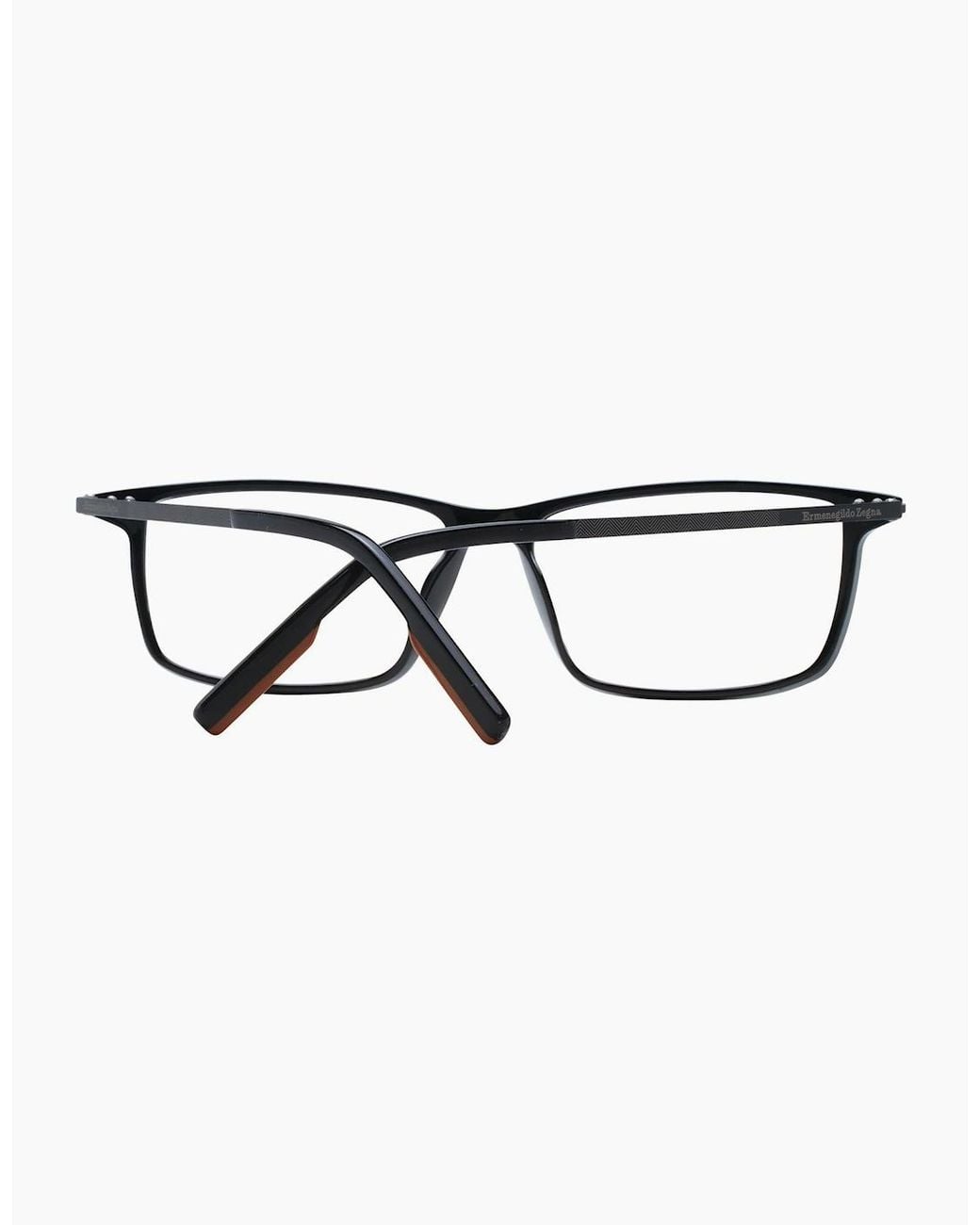 Zegna Black Optical Frame Ez5204 001 58 for men