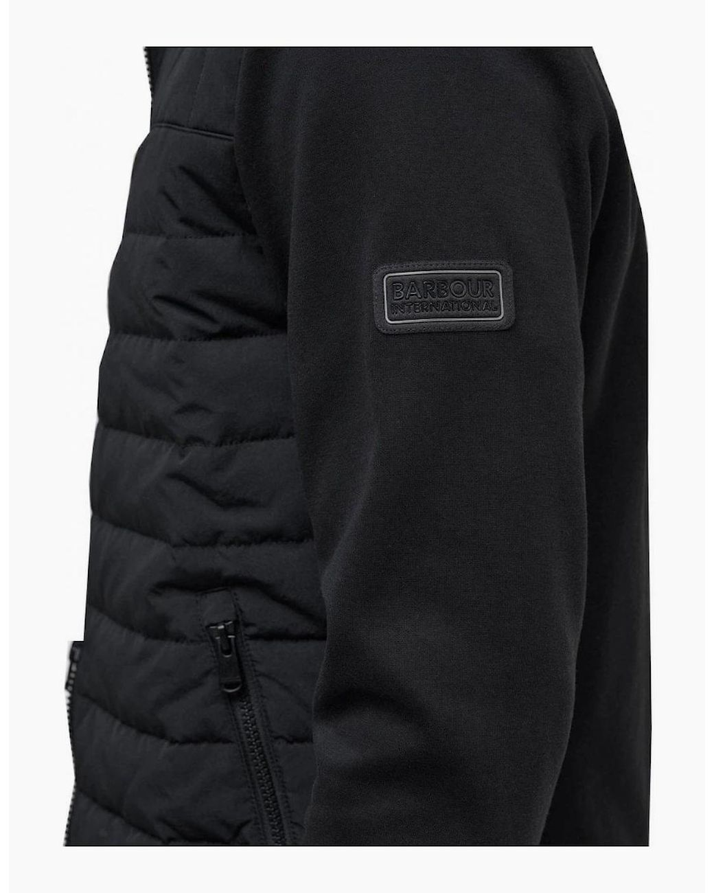 Barbour Black Collins Quilted Jacket for men