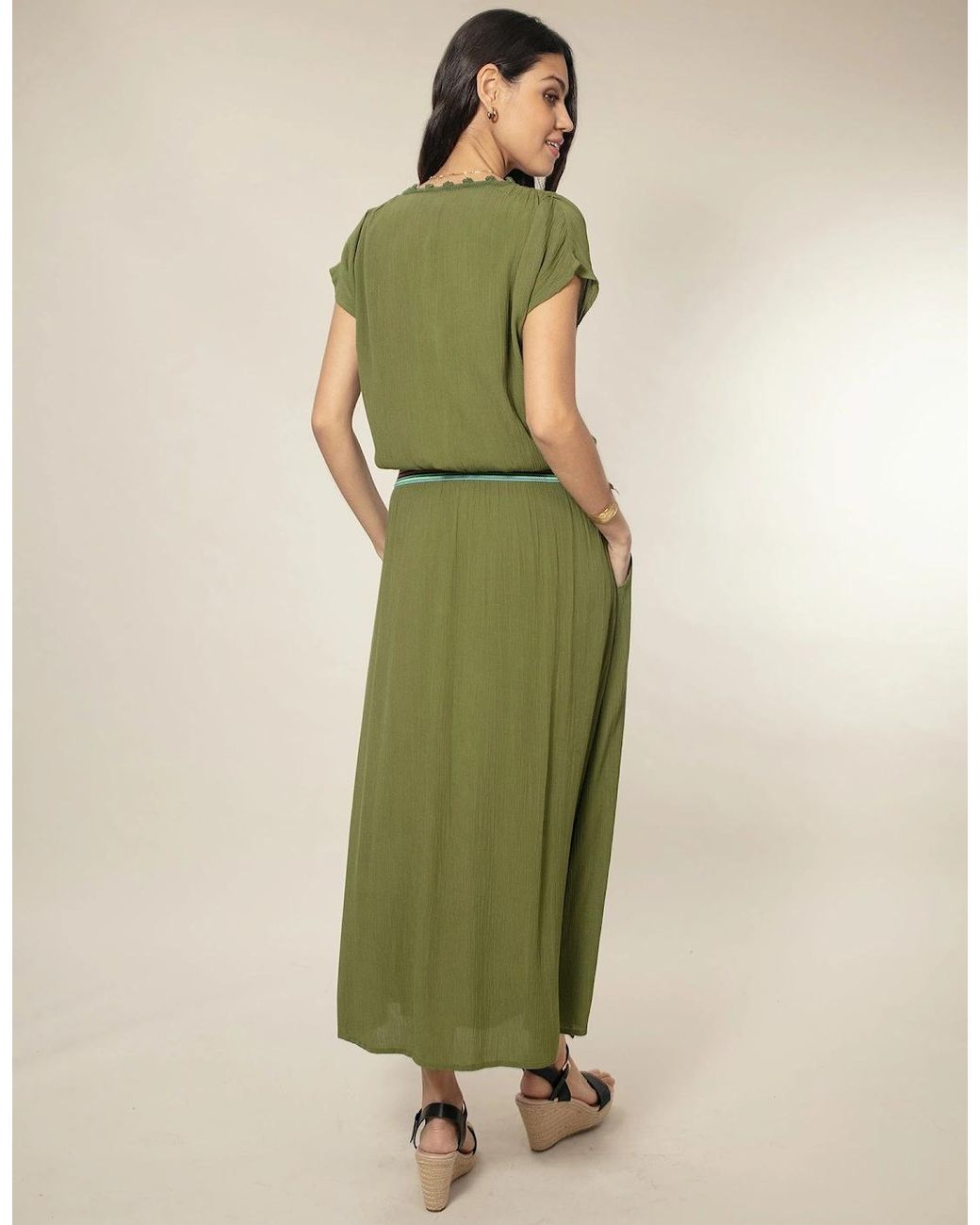 Nooki Design Green Cece Maxi Dress