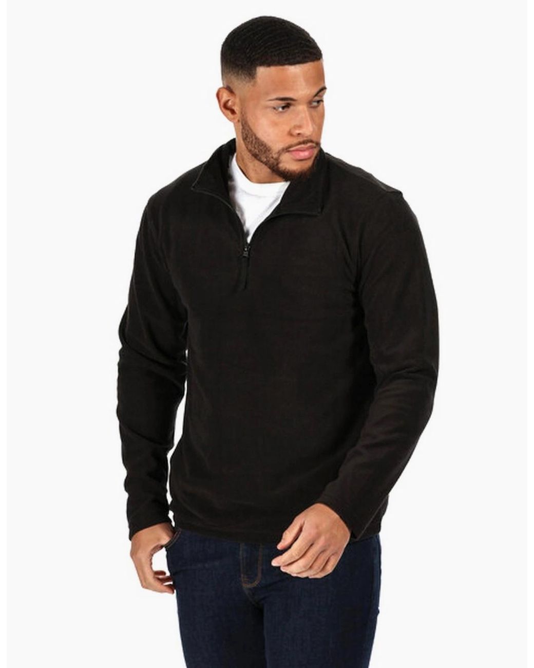 Regatta Blue Professional Micro Zip Neck Fleece Top for men