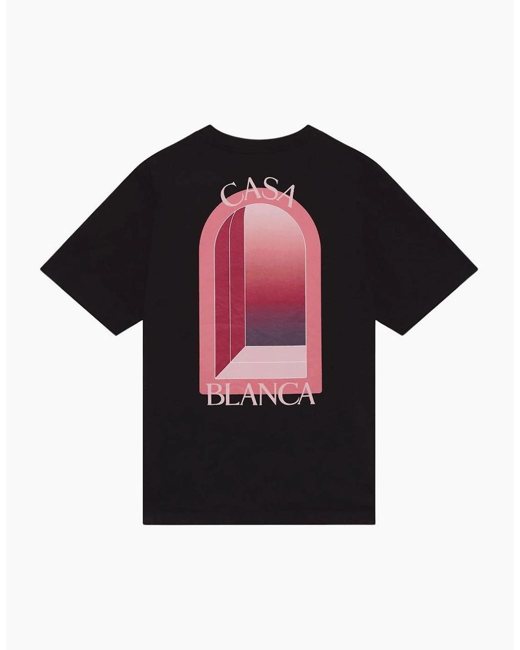 Casablanca Black Arches Logo Regular Fit T-Shirt for men