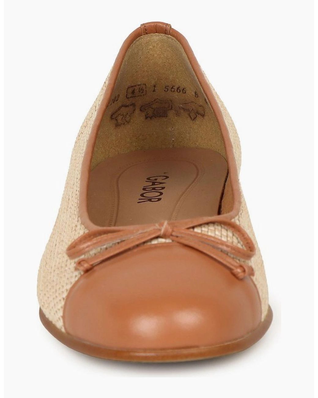 Gabor Natural Dulford Ballet Pumps