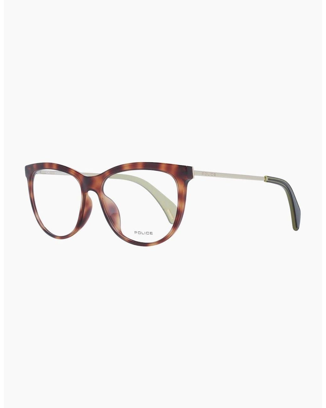 Police Brown Optical Frame Vpl625 09Aj 53