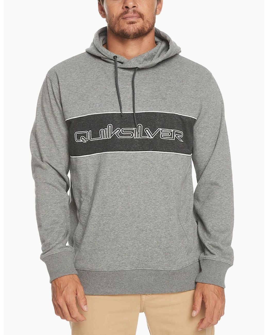 Quiksilver Gray Bold Omni Hoodie for men