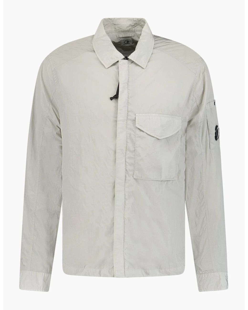 C P Company Gray Lens Chrome Zip-Up Jacket Light for men