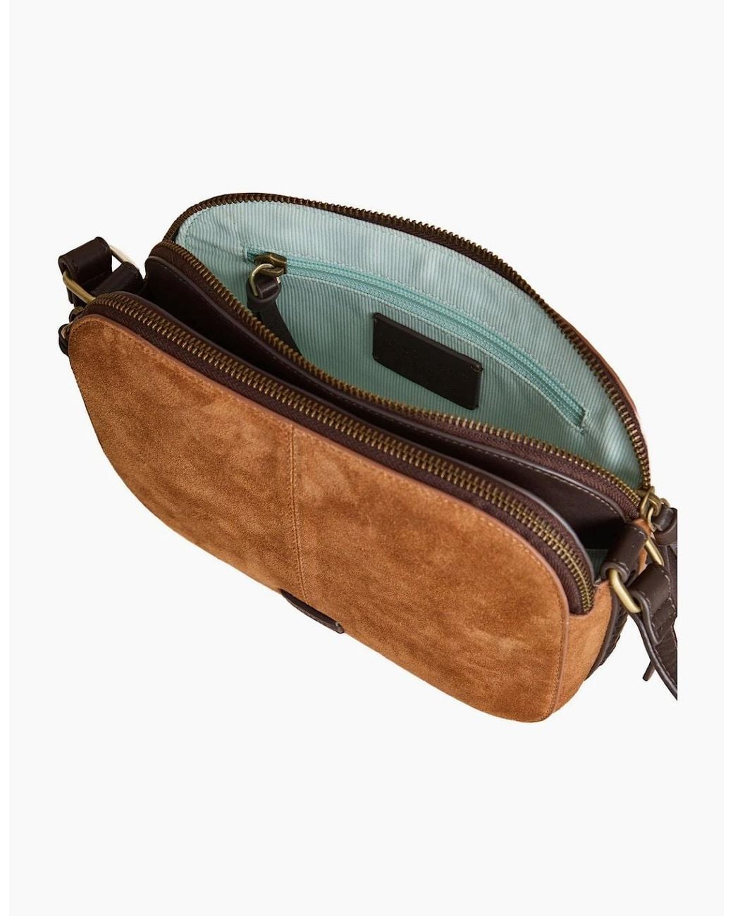Lakeland Leather Brown Scales Camera Bag