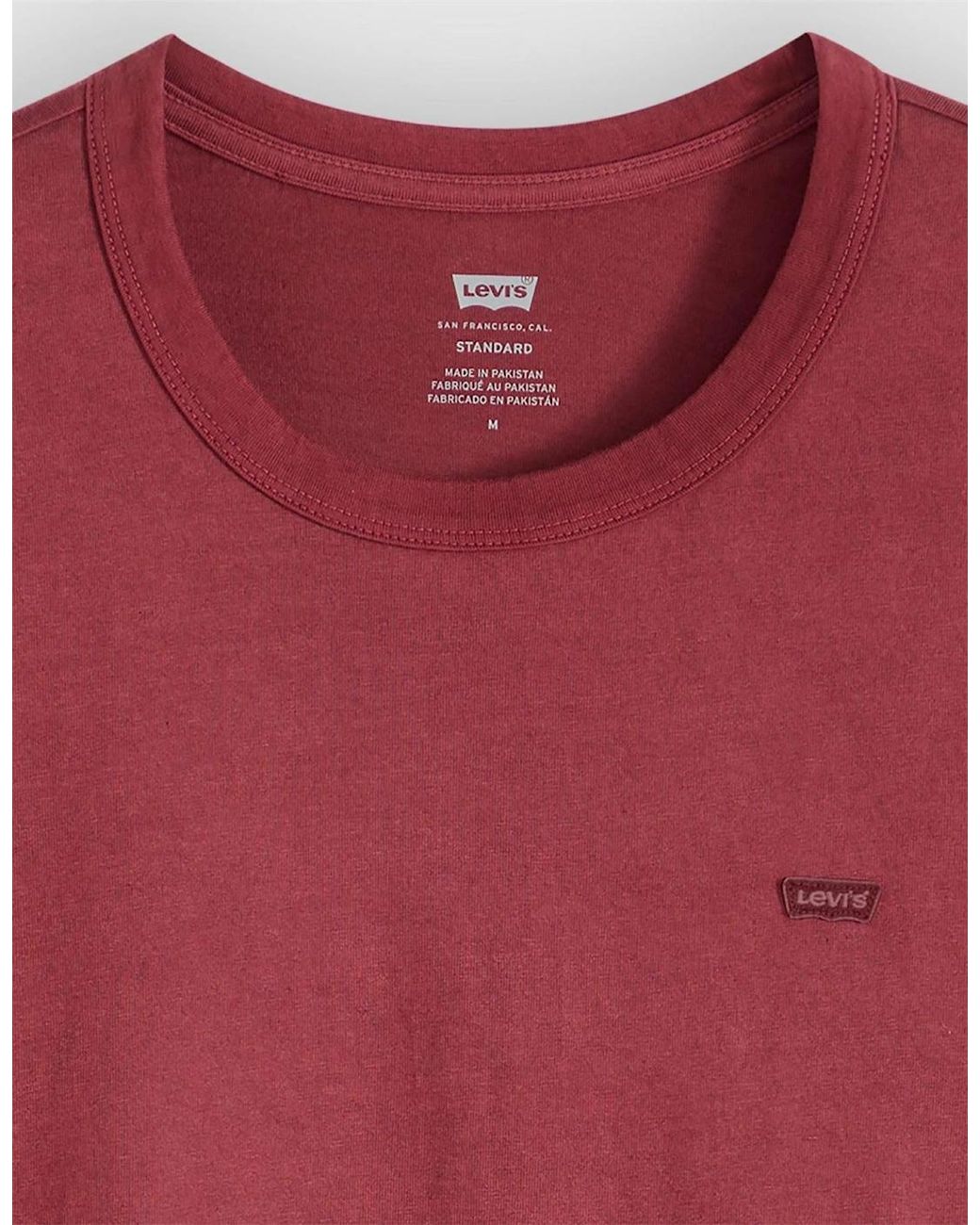 Levi's Red Levi's Crew Neck Short Sleeve Regular Fit T-Shirt for men