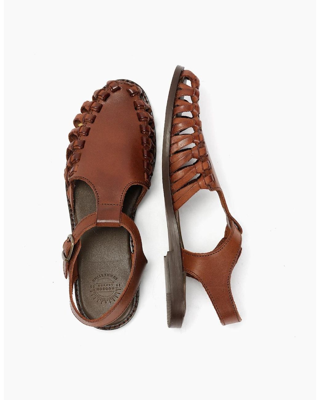 Hudson Brown Luna Leather Sandal