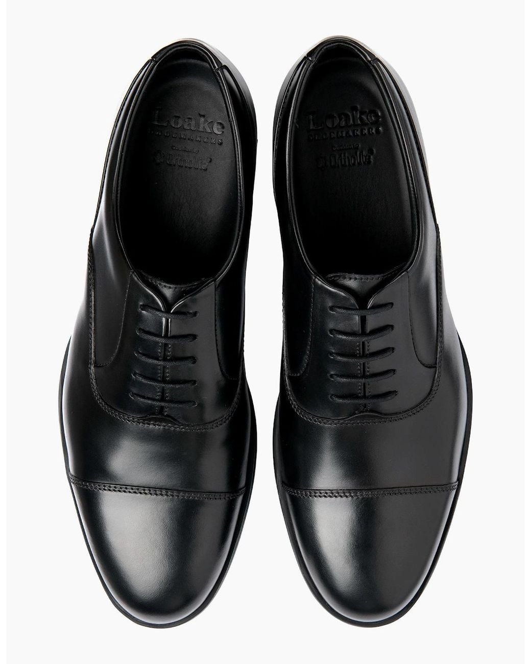 Loake Black Armstrong Oxford Shoe for men