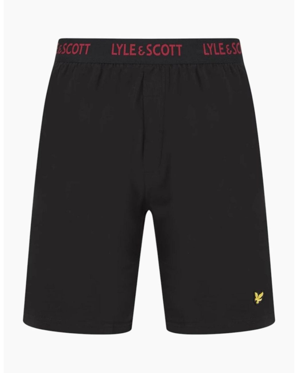 Lyle & Scott Red Lounge Sets Shorts T-Shirt Sleepwear Half Pant Sport New Set for men