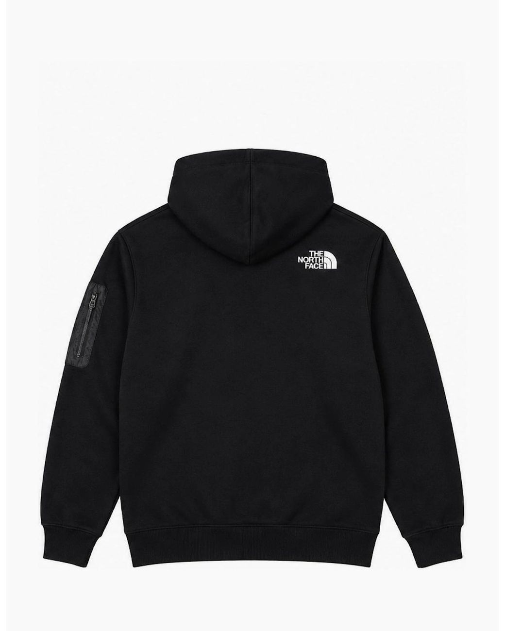 The North Face Black Inc Bondi Woven Pocket Pullover Hoodie for men