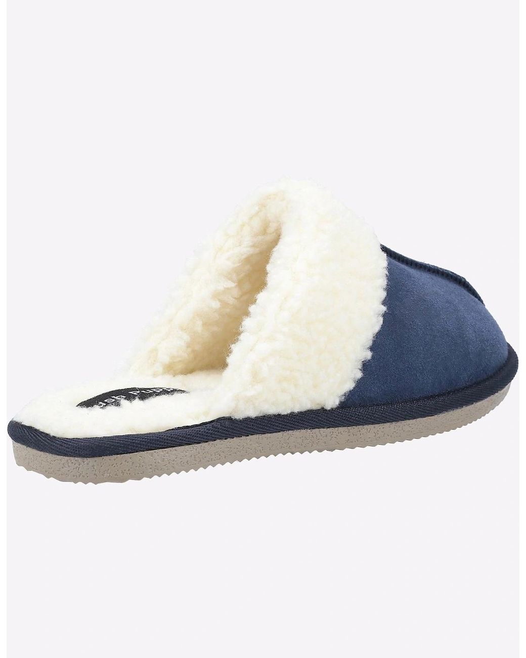 Hush Puppies Blue Arianna Mule Memory Foam Slippers
