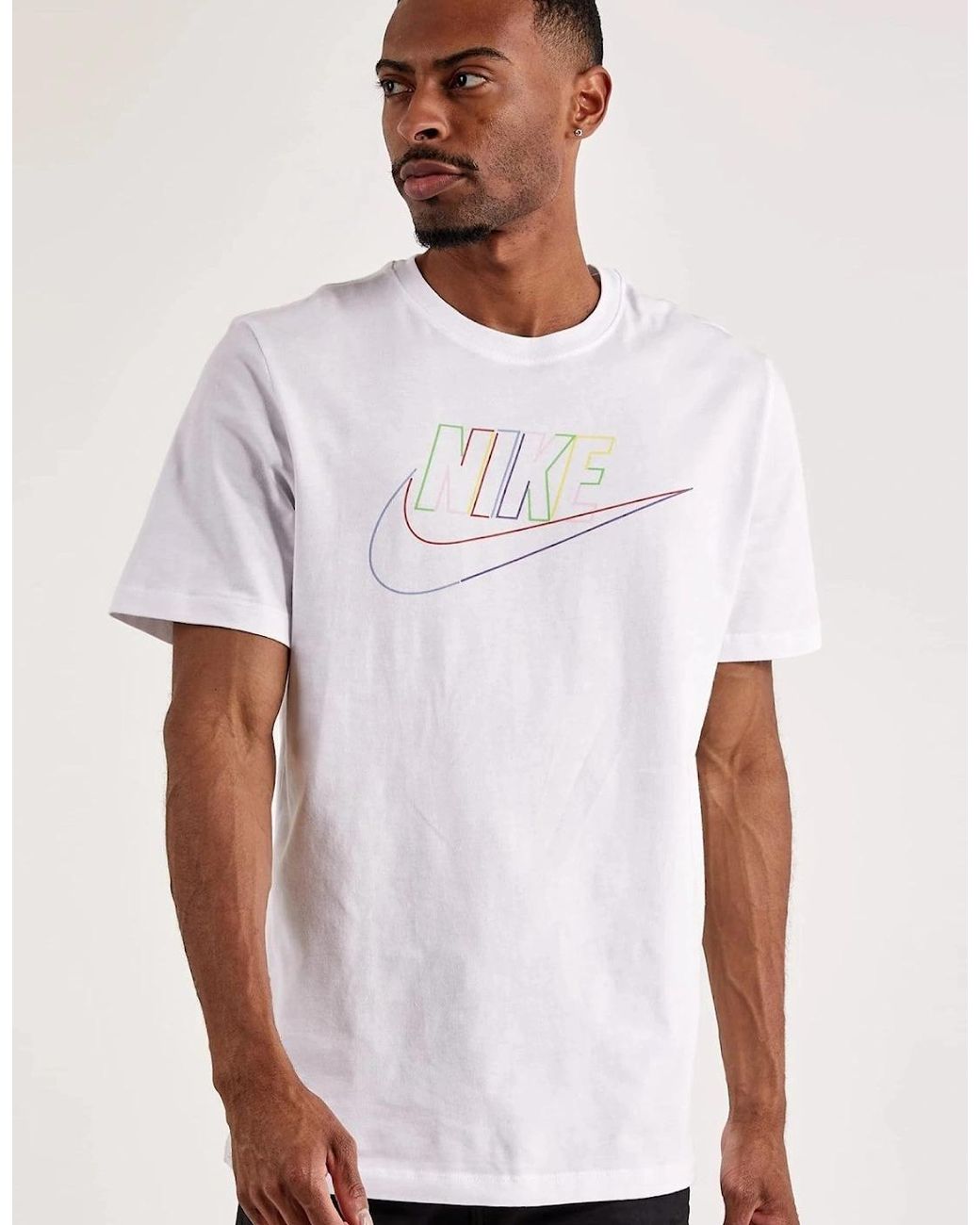 Nike White M Nsw Tee Club+ Brd Pk Hbr Sportswear T Shirt