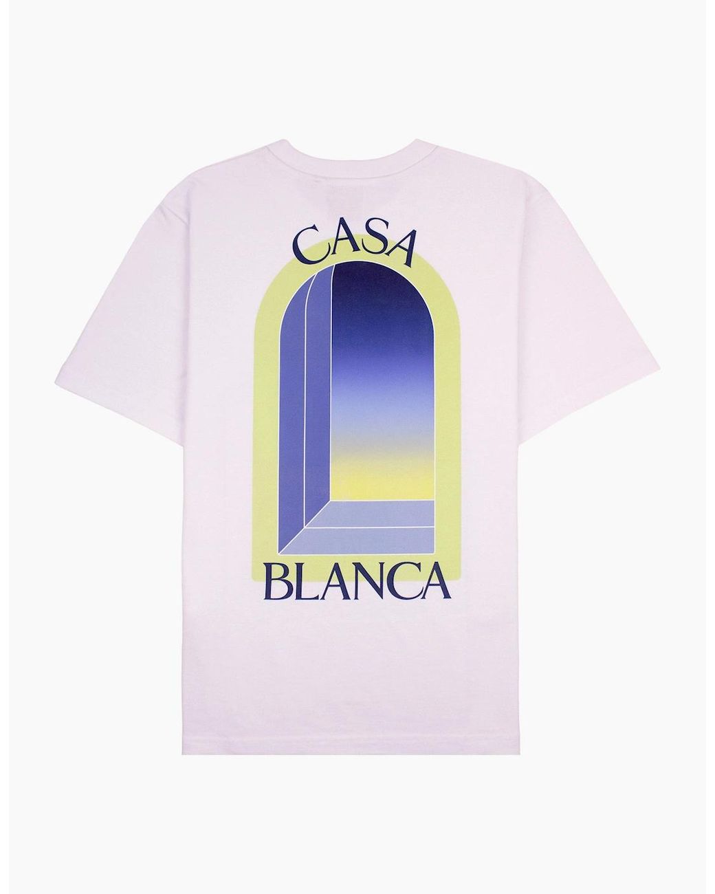 Casablanca Pink Arches Classic Short Sleeve T-Shirt/Lime for men