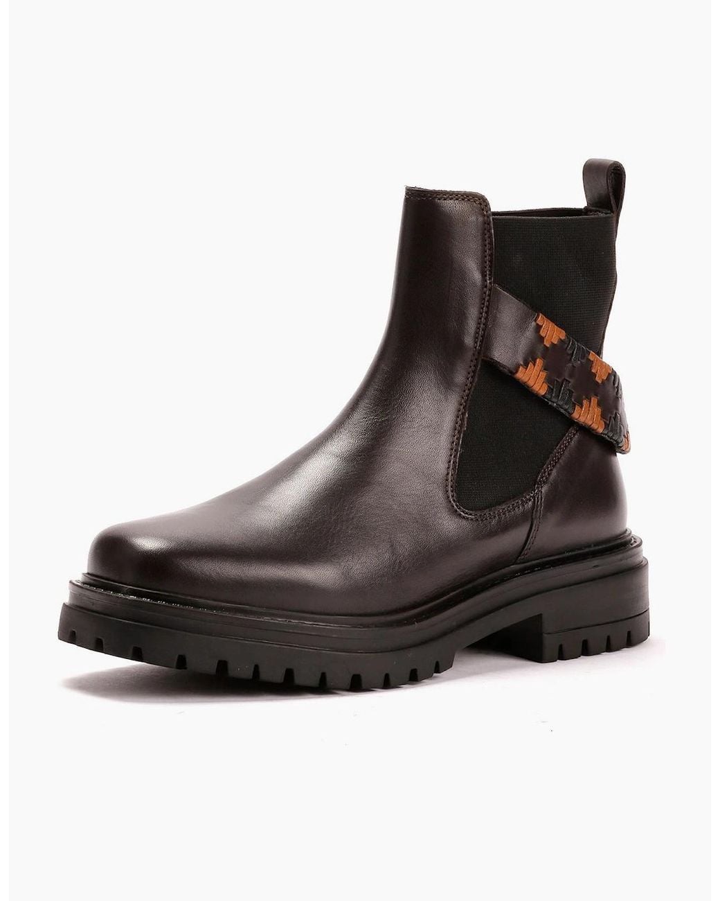 Osprey Black London The Guildford Chelsea Leather Chocolate Boots