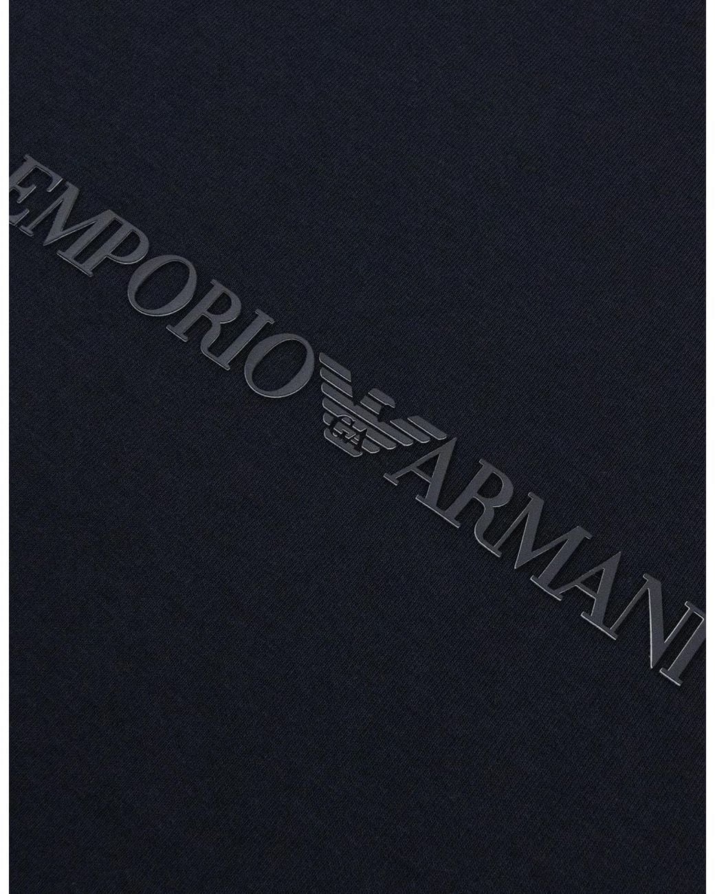 Emporio Armani Blue Ea Logo Dynamic Double Jersey Sweatshirt for men