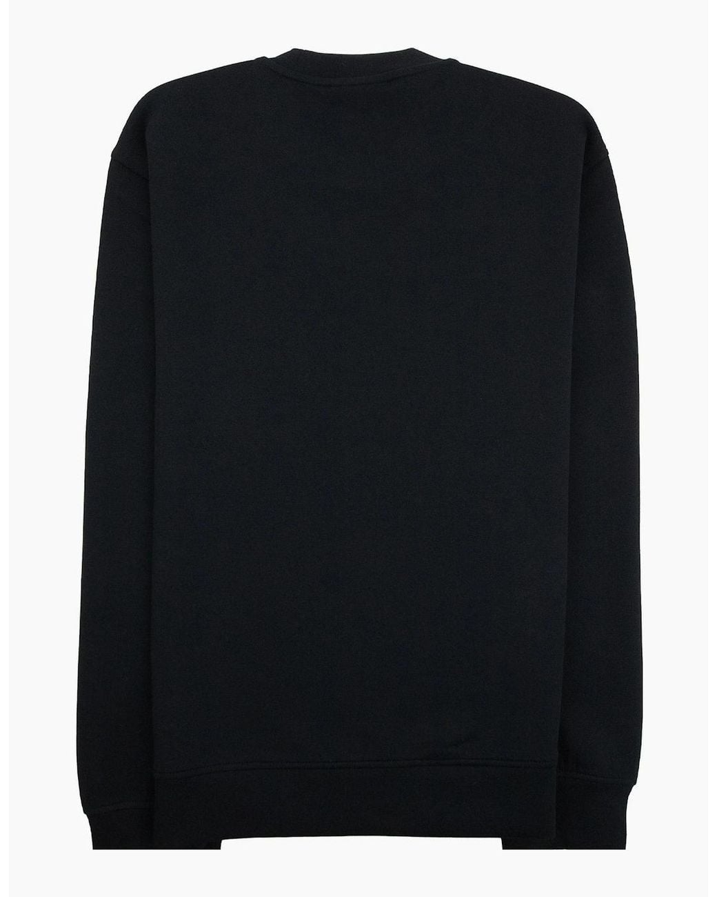 Emporio Armani Black Eagle Logo Double Jersey Sweatshirt for men