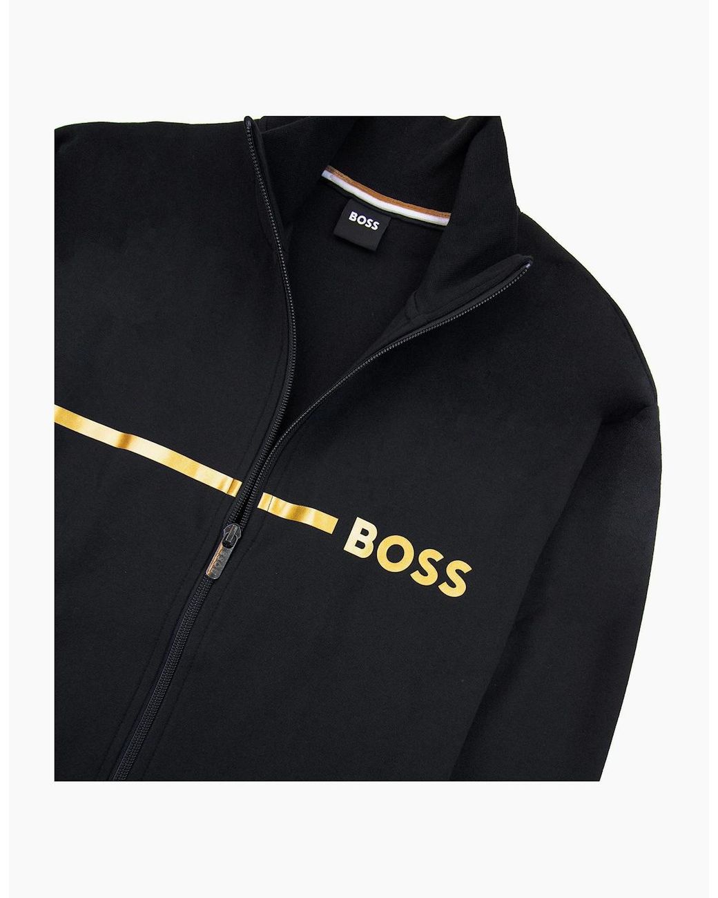 Boss Black Stripe Logo Tracksuit Jacket 001 for men