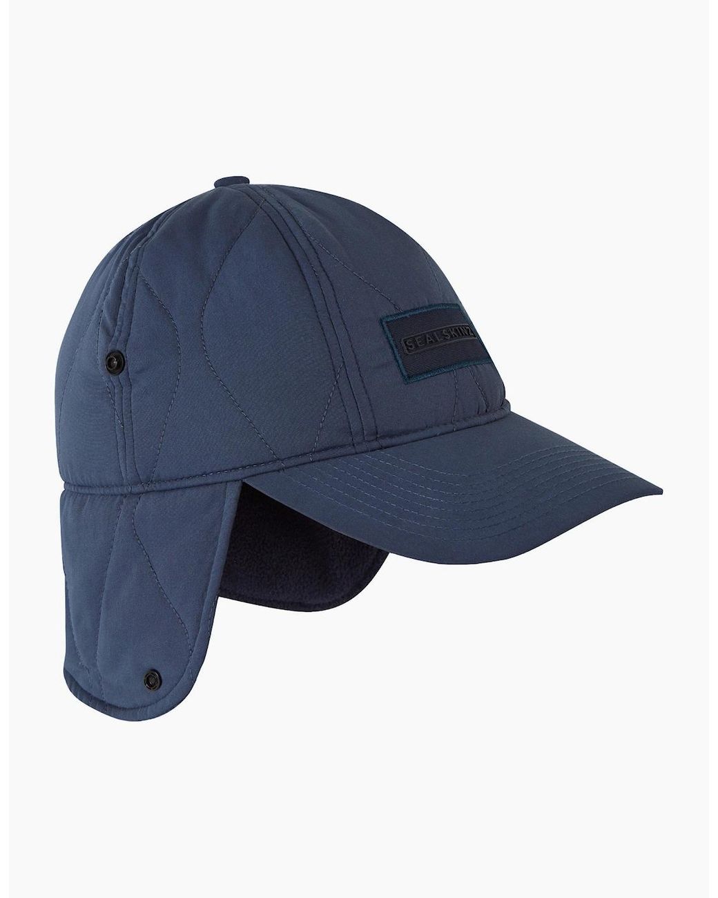 SealSkinz Blue Diss Waterproof Onion Quilt Ear Warmer Cap for men