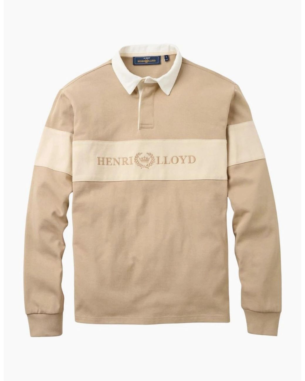 Henri Lloyd Natural Voyager Sand Rugby Shirt
