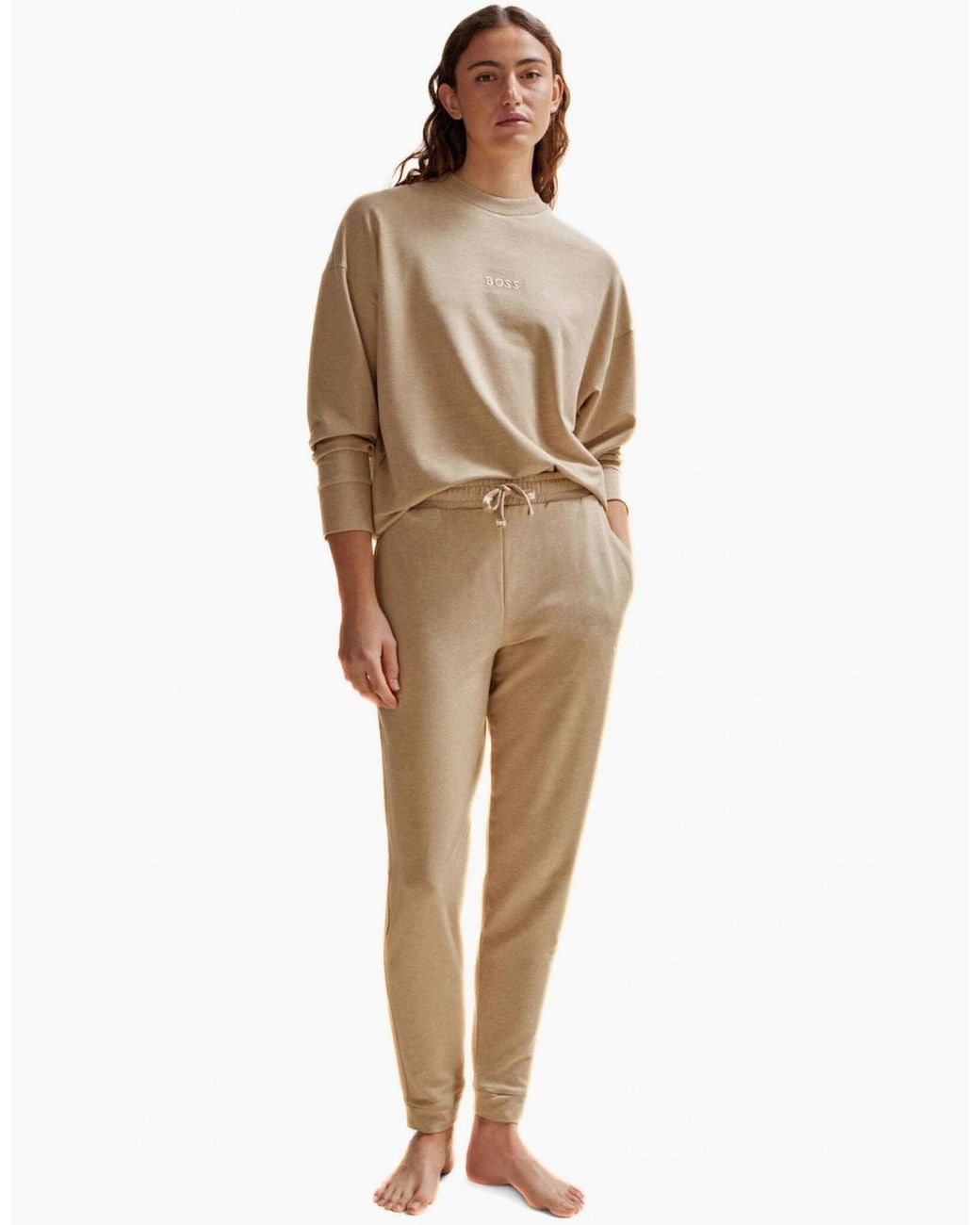 Boss Natural Luxe Modal Loungewear Jogging Bottoms, Medium