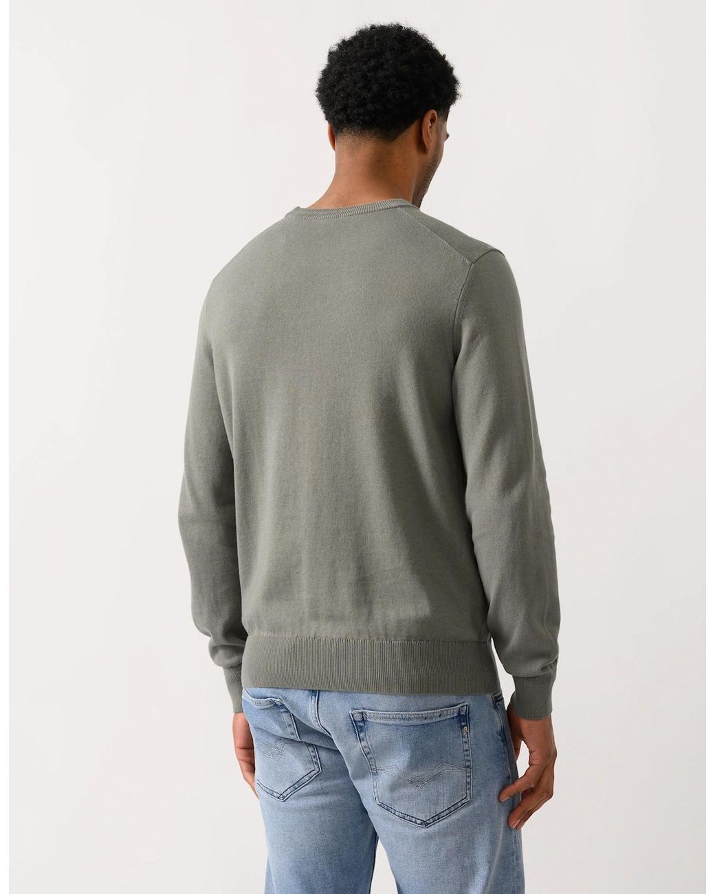 Boss Gray Boss Kanovano Crew Neck Jumper for men